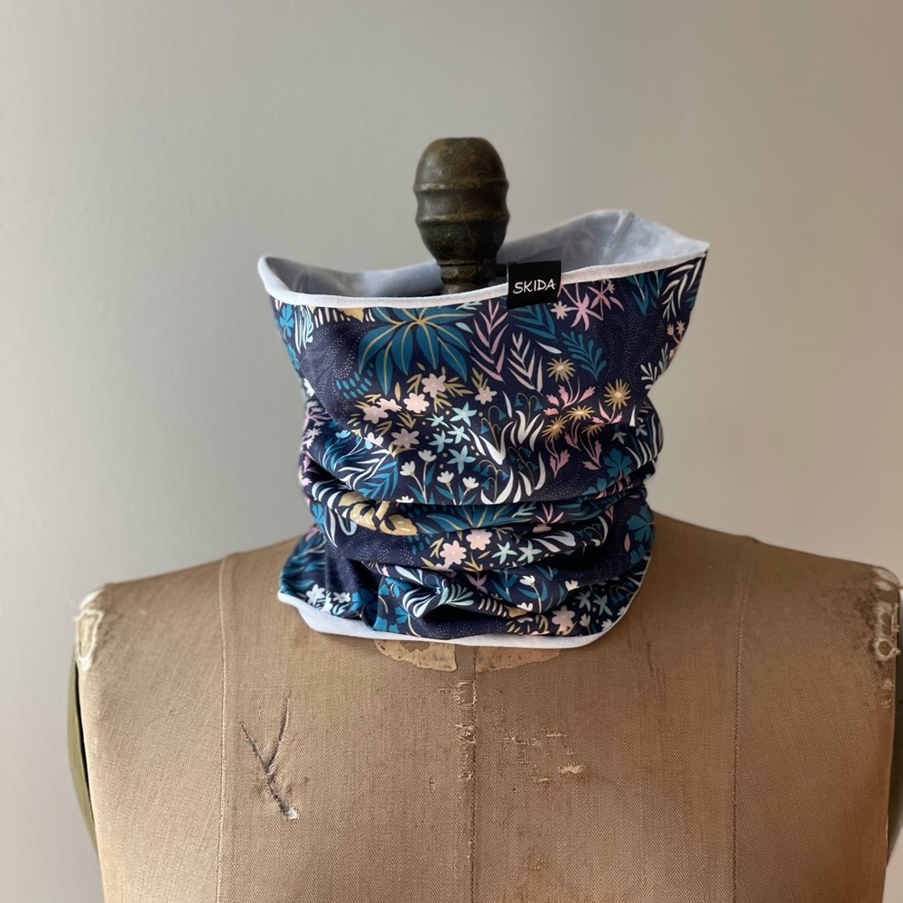 Skida Tour Neck Warmer Buff Flower Print